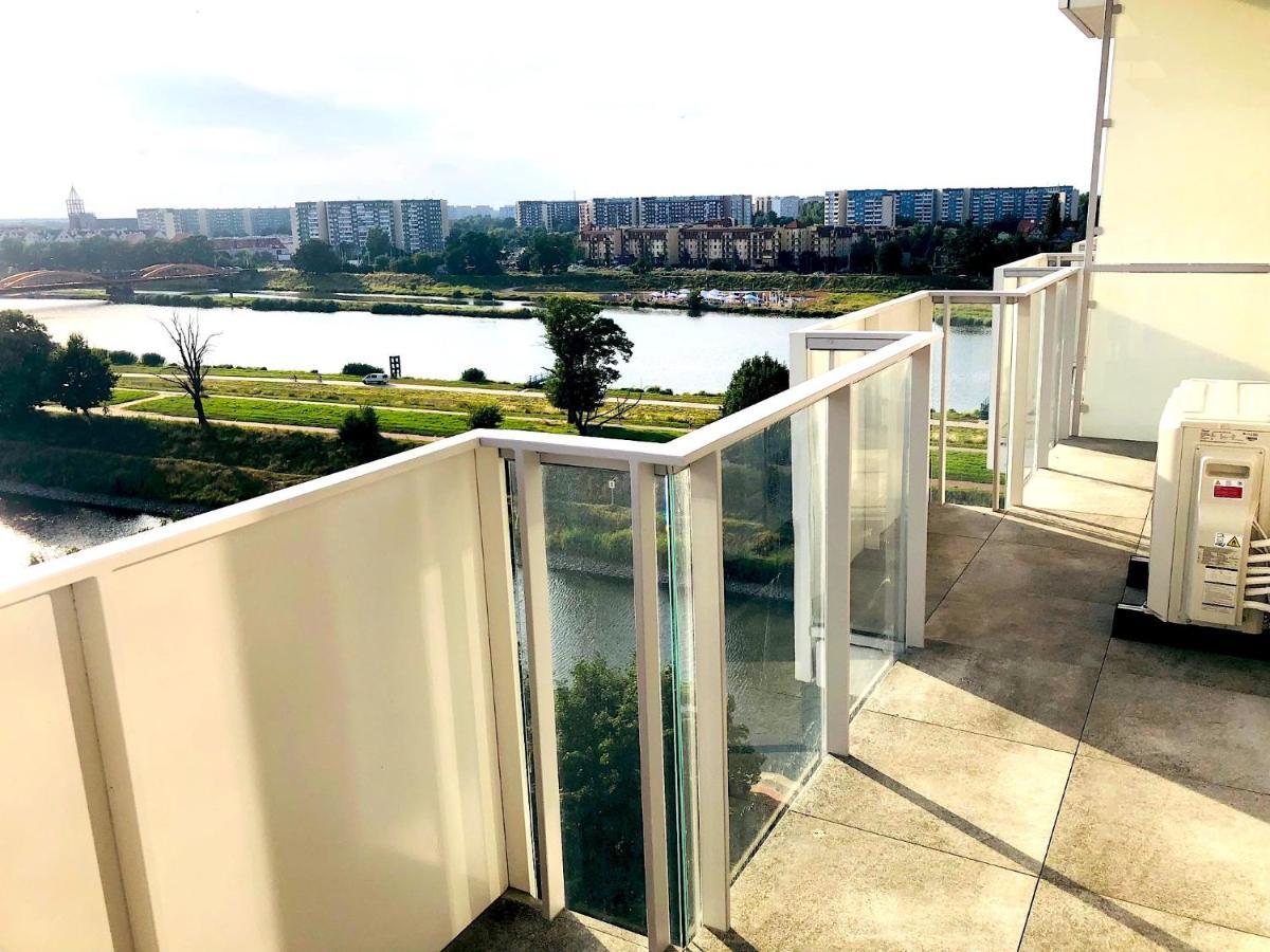ורוצלב Apartament Z Tarasem I Widokiem Na Odre מראה חיצוני תמונה